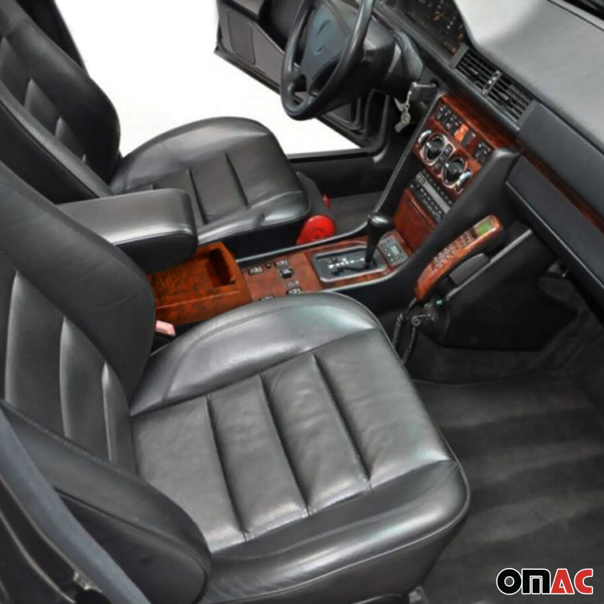 Mercedes W124 Casette Box - Omac - Walnut - '85-'89